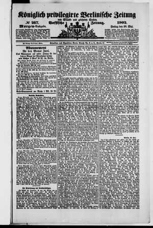 Königlich privilegirte Berlinische Zeitung von Staats- und gelehrten Sachen on May 30, 1902