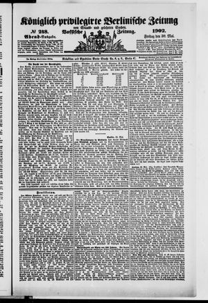 Königlich privilegirte Berlinische Zeitung von Staats- und gelehrten Sachen on May 30, 1902