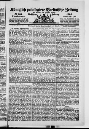 Königlich privilegirte Berlinische Zeitung von Staats- und gelehrten Sachen vom 04.06.1902
