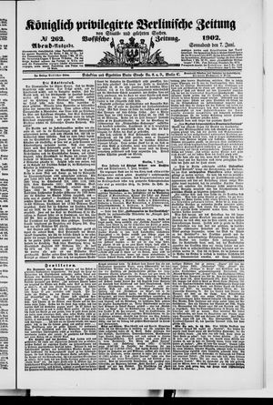 Königlich privilegirte Berlinische Zeitung von Staats- und gelehrten Sachen vom 07.06.1902