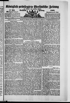 Königlich privilegirte Berlinische Zeitung von Staats- und gelehrten Sachen vom 21.06.1902