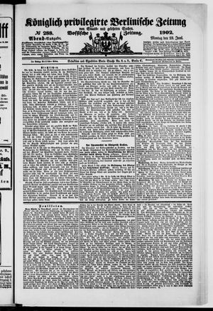 Königlich privilegirte Berlinische Zeitung von Staats- und gelehrten Sachen vom 23.06.1902