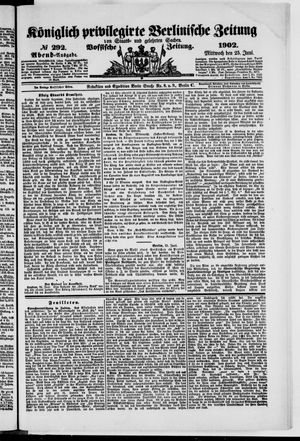 Königlich privilegirte Berlinische Zeitung von Staats- und gelehrten Sachen vom 25.06.1902