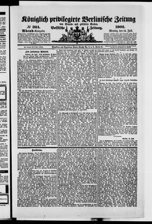 Königlich privilegirte Berlinische Zeitung von Staats- und gelehrten Sachen vom 14.07.1902