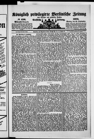 Königlich privilegirte Berlinische Zeitung von Staats- und gelehrten Sachen on Sep 29, 1902