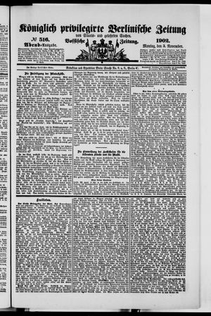 Königlich privilegirte Berlinische Zeitung von Staats- und gelehrten Sachen vom 03.11.1902
