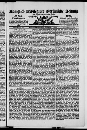 Königlich privilegirte Berlinische Zeitung von Staats- und gelehrten Sachen vom 05.11.1902