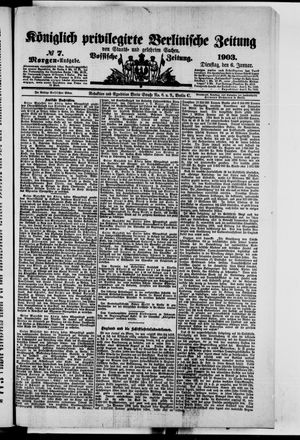Königlich privilegirte Berlinische Zeitung von Staats- und gelehrten Sachen on Jan 6, 1903