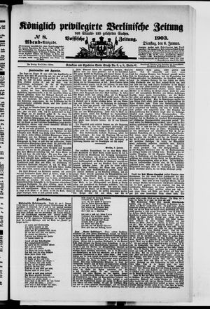 Königlich privilegirte Berlinische Zeitung von Staats- und gelehrten Sachen on Jan 6, 1903
