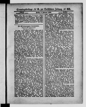 Königlich privilegirte Berlinische Zeitung von Staats- und gelehrten Sachen vom 08.02.1903