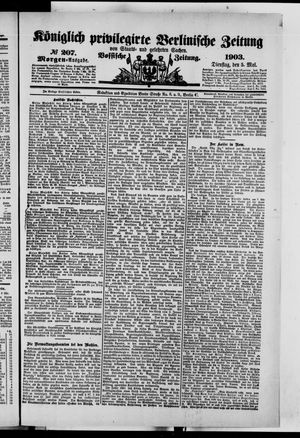 Königlich privilegirte Berlinische Zeitung von Staats- und gelehrten Sachen vom 05.05.1903