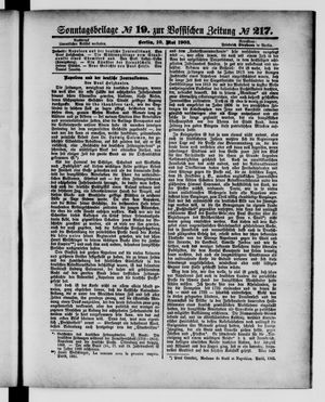 Königlich privilegirte Berlinische Zeitung von Staats- und gelehrten Sachen on May 10, 1903