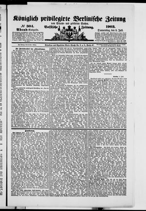 Königlich privilegirte Berlinische Zeitung von Staats- und gelehrten Sachen vom 02.07.1903