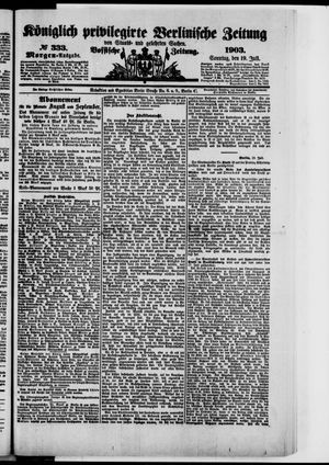 Königlich privilegirte Berlinische Zeitung von Staats- und gelehrten Sachen vom 19.07.1903