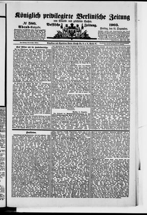 Königlich privilegirte Berlinische Zeitung von Staats- und gelehrten Sachen on Dec 11, 1903