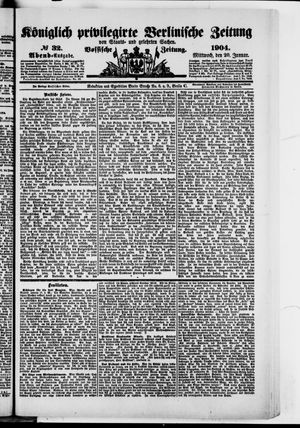 Königlich privilegirte Berlinische Zeitung von Staats- und gelehrten Sachen vom 20.01.1904