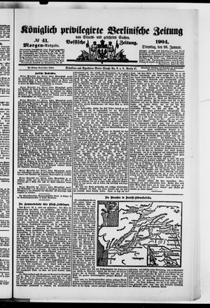Königlich privilegirte Berlinische Zeitung von Staats- und gelehrten Sachen vom 26.01.1904