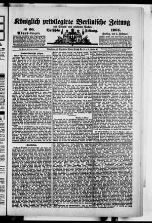 Königlich privilegirte Berlinische Zeitung von Staats- und gelehrten Sachen vom 05.02.1904