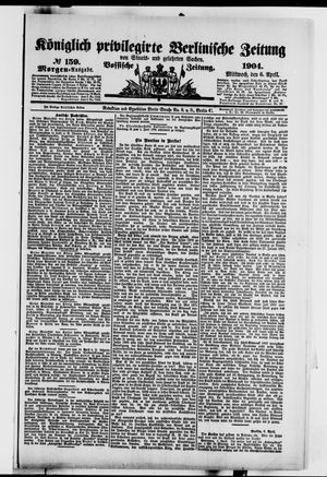 Königlich privilegirte Berlinische Zeitung von Staats- und gelehrten Sachen vom 06.04.1904