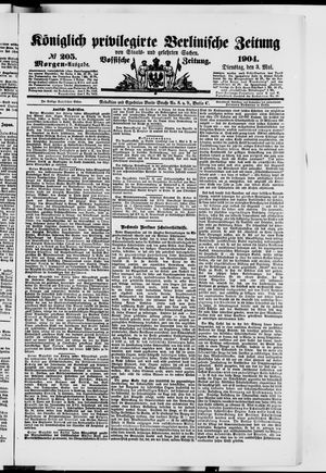 Königlich privilegirte Berlinische Zeitung von Staats- und gelehrten Sachen vom 03.05.1904