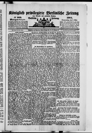 Königlich privilegirte Berlinische Zeitung von Staats- und gelehrten Sachen vom 05.05.1904
