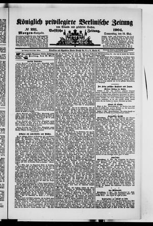 Königlich privilegirte Berlinische Zeitung von Staats- und gelehrten Sachen vom 12.05.1904
