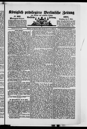 Königlich privilegirte Berlinische Zeitung von Staats- und gelehrten Sachen vom 17.05.1904
