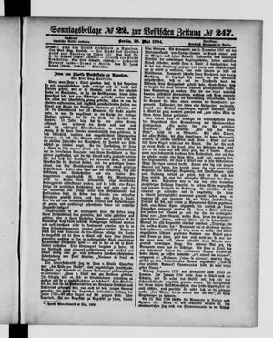 Königlich privilegirte Berlinische Zeitung von Staats- und gelehrten Sachen vom 29.05.1904