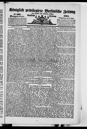 Königlich privilegirte Berlinische Zeitung von Staats- und gelehrten Sachen vom 09.06.1904