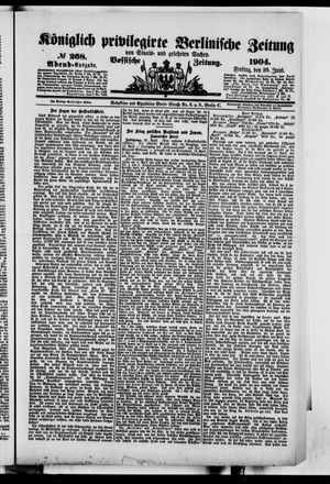 Königlich privilegirte Berlinische Zeitung von Staats- und gelehrten Sachen vom 10.06.1904