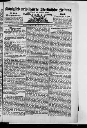 Königlich privilegirte Berlinische Zeitung von Staats- und gelehrten Sachen vom 23.06.1904