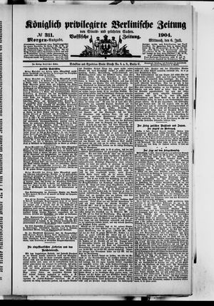 Königlich privilegirte Berlinische Zeitung von Staats- und gelehrten Sachen vom 06.07.1904
