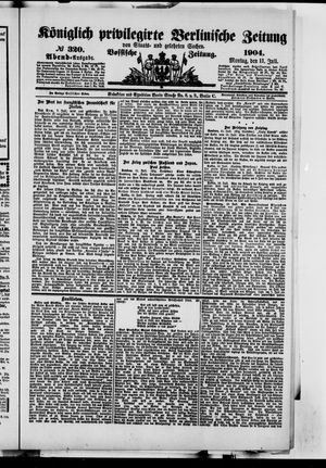 Königlich privilegirte Berlinische Zeitung von Staats- und gelehrten Sachen vom 11.07.1904