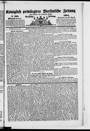 Königlich privilegirte Berlinische Zeitung von Staats- und gelehrten Sachen vom 20.08.1904