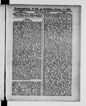 Königlich privilegirte Berlinische Zeitung von Staats- und gelehrten Sachen vom 21.08.1904
