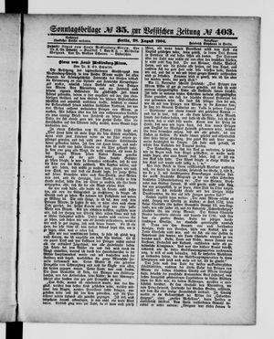 Königlich privilegirte Berlinische Zeitung von Staats- und gelehrten Sachen vom 28.08.1904