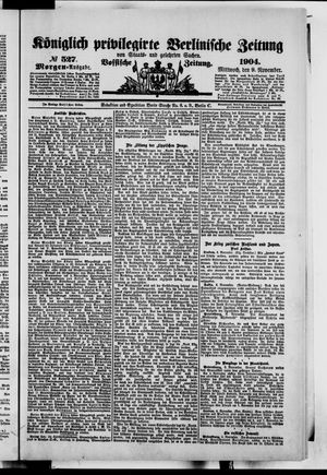 Königlich privilegirte Berlinische Zeitung von Staats- und gelehrten Sachen vom 09.11.1904