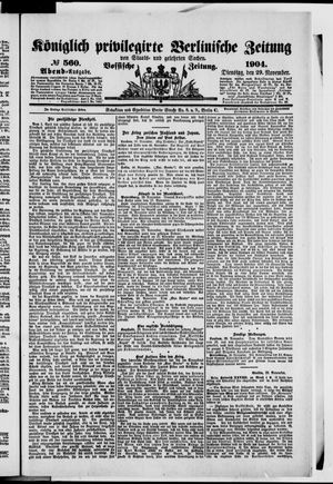 Königlich privilegirte Berlinische Zeitung von Staats- und gelehrten Sachen vom 29.11.1904