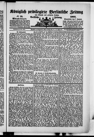 Königlich privilegirte Berlinische Zeitung von Staats- und gelehrten Sachen vom 07.01.1905