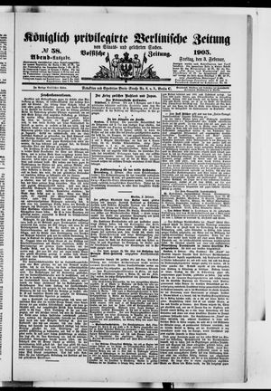 Königlich privilegirte Berlinische Zeitung von Staats- und gelehrten Sachen vom 03.02.1905