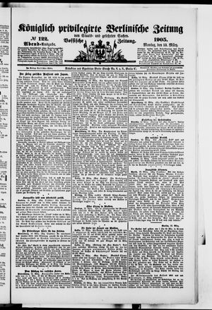 Königlich privilegirte Berlinische Zeitung von Staats- und gelehrten Sachen vom 13.03.1905