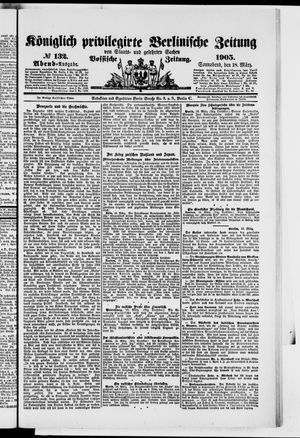 Königlich privilegirte Berlinische Zeitung von Staats- und gelehrten Sachen vom 18.03.1905