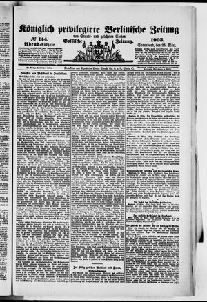 Königlich privilegirte Berlinische Zeitung von Staats- und gelehrten Sachen vom 25.03.1905
