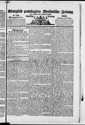 Königlich privilegirte Berlinische Zeitung von Staats- und gelehrten Sachen vom 28.03.1905
