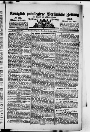 Königlich privilegirte Berlinische Zeitung von Staats- und gelehrten Sachen vom 05.04.1905