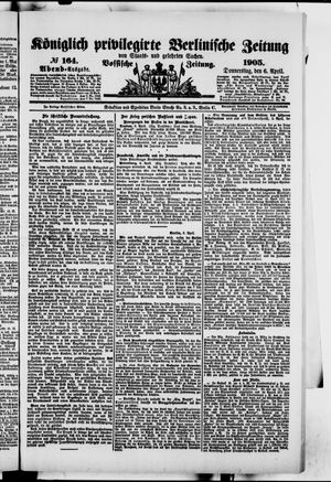 Königlich privilegirte Berlinische Zeitung von Staats- und gelehrten Sachen on Apr 6, 1905