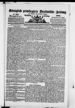 Königlich privilegirte Berlinische Zeitung von Staats- und gelehrten Sachen vom 08.04.1905