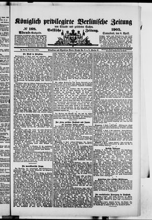 Königlich privilegirte Berlinische Zeitung von Staats- und gelehrten Sachen vom 08.04.1905