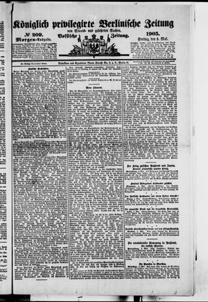 Königlich privilegirte Berlinische Zeitung von Staats- und gelehrten Sachen vom 05.05.1905