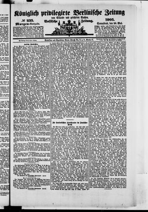Königlich privilegirte Berlinische Zeitung von Staats- und gelehrten Sachen vom 20.05.1905